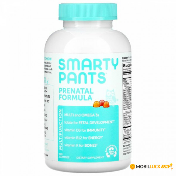  + -3     SmartyPants (Prenatal Complete) 180  