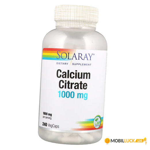  Solaray Calcium Citrate 1000 240  (36411042)