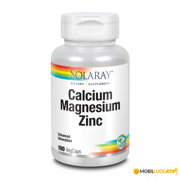 ³   Solaray Calcium Magnesium Zinc 250 