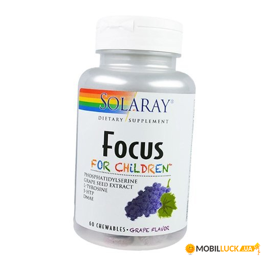  Solaray Focus For Children 60 (36411014)