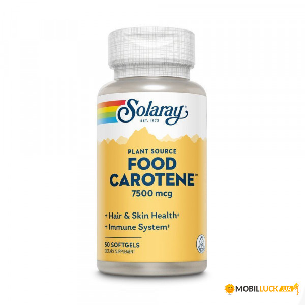 ³ Solaray Food Carotene 7500 mcg 50 