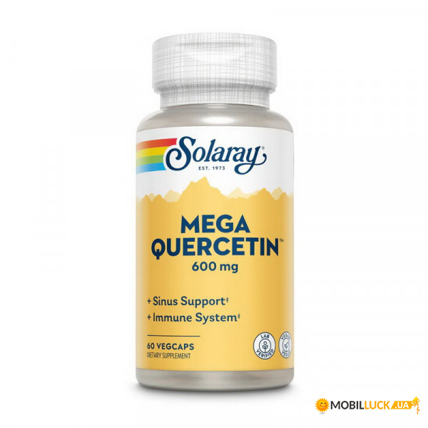  Solaray Mega Quercetin 600 mg 60 veg caps