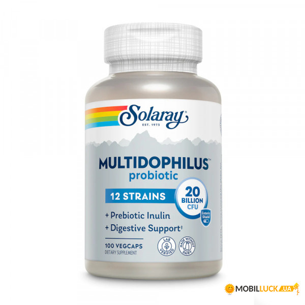  Solaray Multidophilus 12 20 Billion CFU 100  