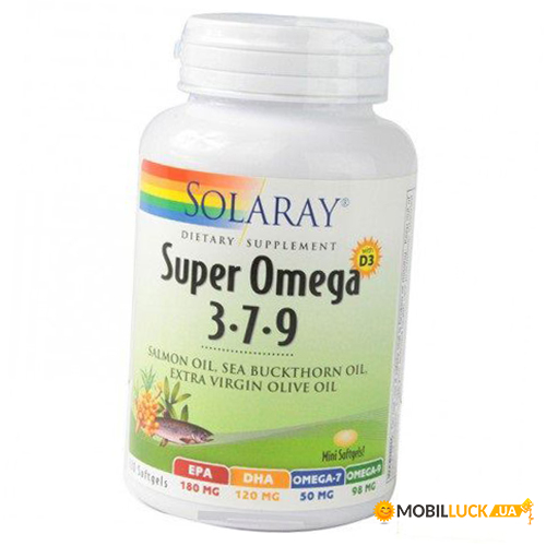  Solaray Super Omega 3-7-9 120 (67411002)