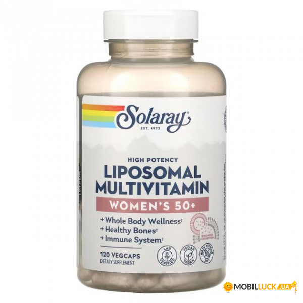        50  Solaray (High Potency Womens 50 Liposomal Multivitamin) 120  