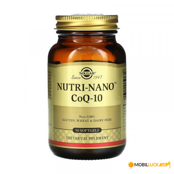  Solgar Nutri-Nano CoQ-10 50 sgels