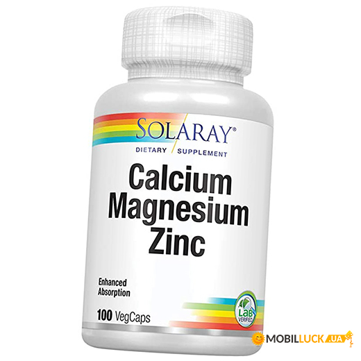  Solaray Calcium Magnesium Zinc 100 (36411049)