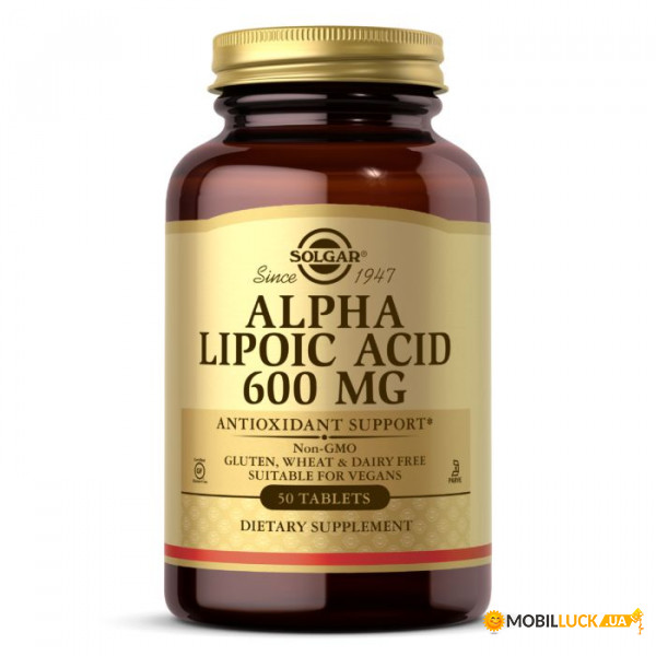    Solgar Alpha Lipoic Acid 600 mg 50  