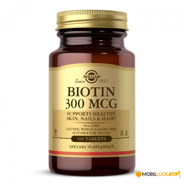 ³   Solgar Biotin 300 mcg 100 