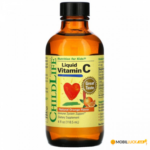  C    ChildLife (Liquid Vitamin C Natural Orange) 118,5 