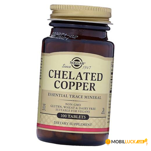 ³ Solgar Chelated Copper 100 (36313009)