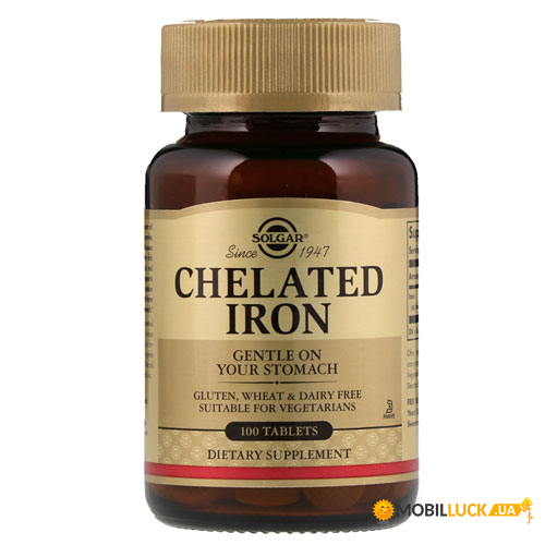  Solgar Chelated Iron 100   