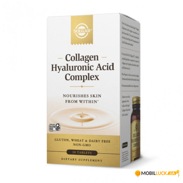  Solgar Collagen Hyaluronic Acid Complex 30 tab