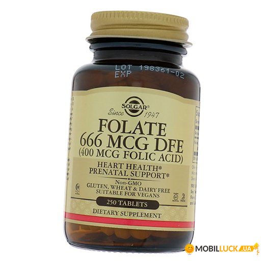  Solgar Folate 666 DFE 250  (36313140)