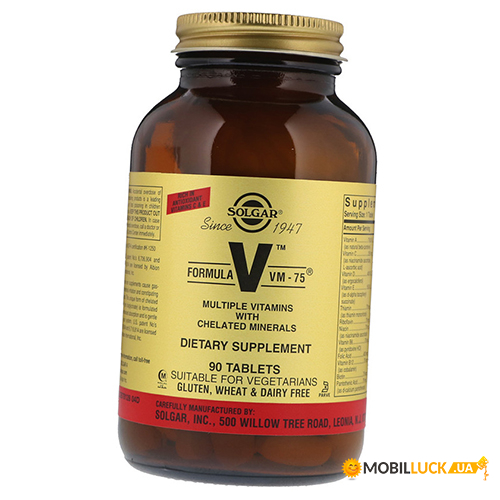  Solgar Formula VM-75 Tabs 90 (36313168)