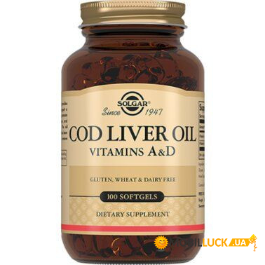 ³        Solgar (Vitamin  And D Cod Liver Oil) 100  (SOL-00940)