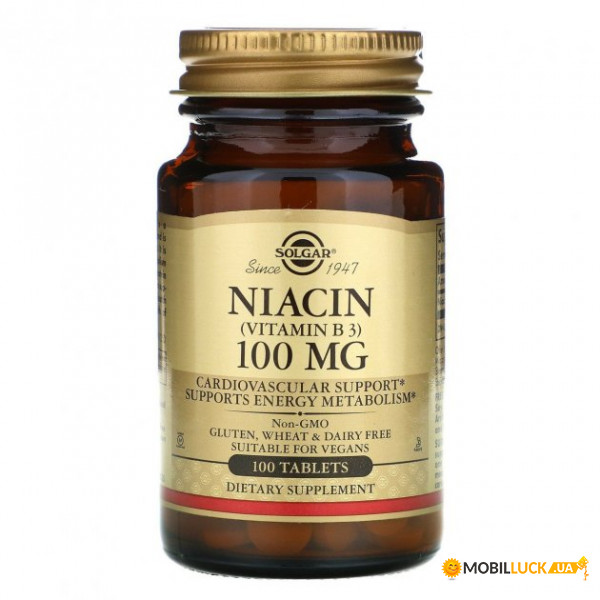 ³ 3 Solgar (Niacin) 100  100  (SOL-01860)