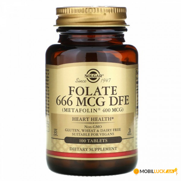    Solgar (Folate DFE) 666  100 