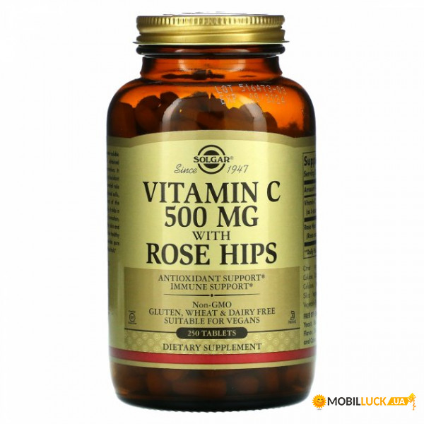     Solgar Vitamin C With Rose Hips 500  250 