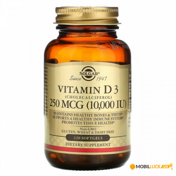   3 Solgar Vitamin D3 25  1000  250 