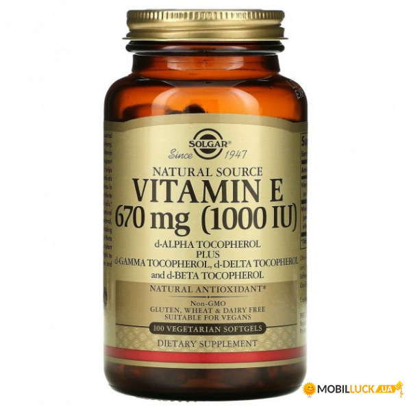 ³ E Solgar (Vitamin E) 670  1000  100 '   (SOL-03566)