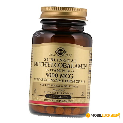  Solgar Sublingual Methylcobalamin 5000 60 (36313084)