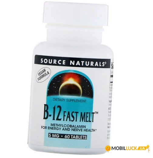  Source Naturals B-12 Fast Melt 5 60 (36355106)