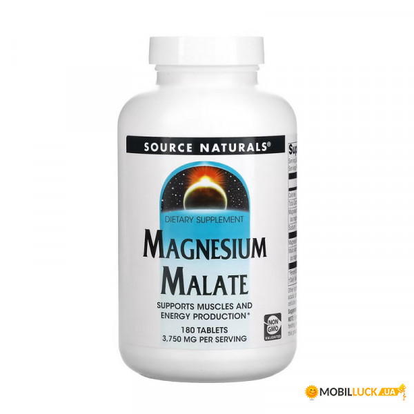  Source Naturals Magnesium Malate 180 tab