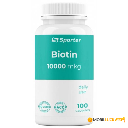  Sporter Biotin 10000 mcg 100  