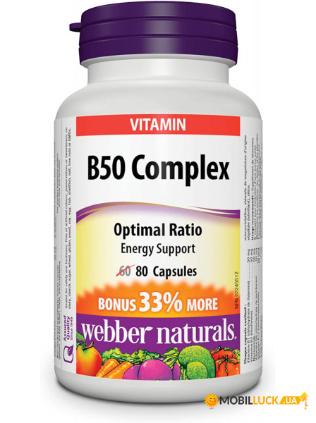 ³ Webber Naturals B50 Complex 80  (4384303460)