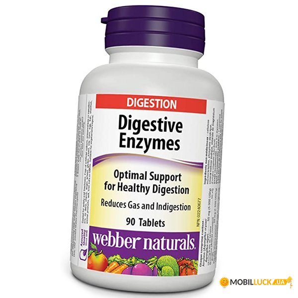   Webber Naturals Digestive Enzymes 90 (69485008)