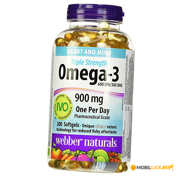  3   Webber Naturals Triple Strength Omega-3 900 200 (67485004)