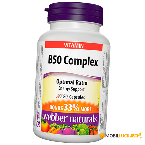  Webber Naturals B50 Complex 80 (36485012)