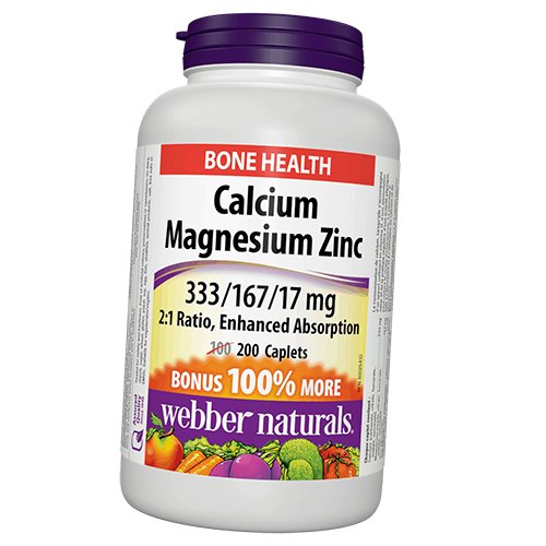  Webber Naturals Calcium Magnesium Zinc 200 (36485020)