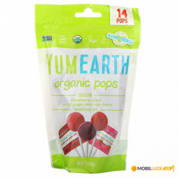  3   YumEarth (Sour Pops) 14  85  (YUE-01165)