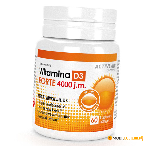 ³ 3   Activlab Vitamin D3 Forte 4000 60 (36108027)