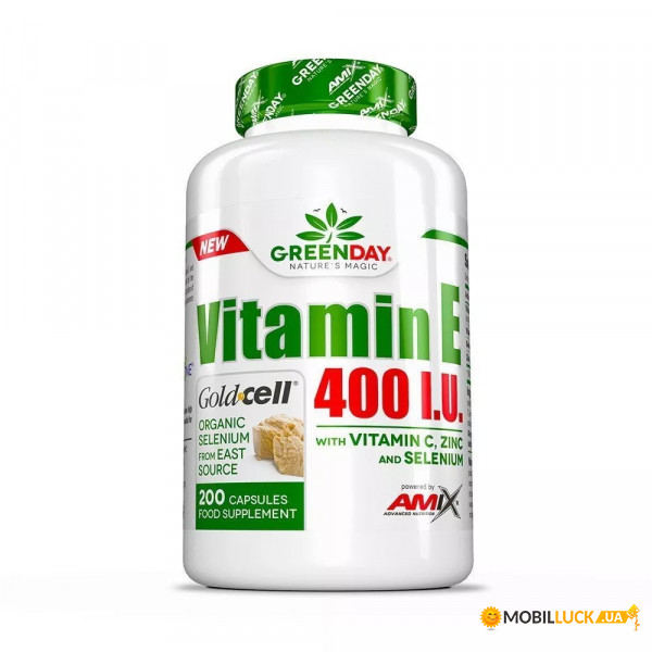    Amix Nutrition GreenDay Vitamin E 400 IU Life+ 200  