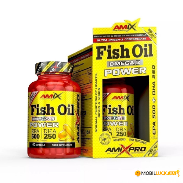   Amix Nutrition Fish Oil Omega3 Power 60 