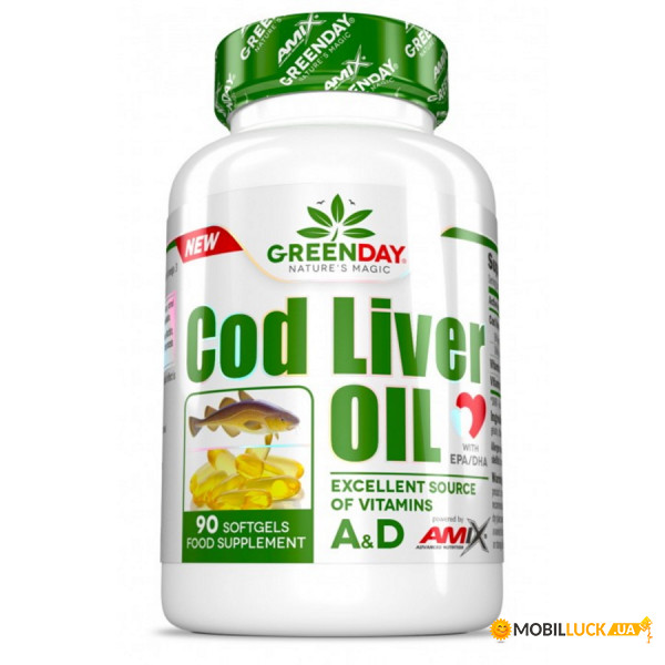   Amix Nutrition GreenDay Cod Liver Oil 90 