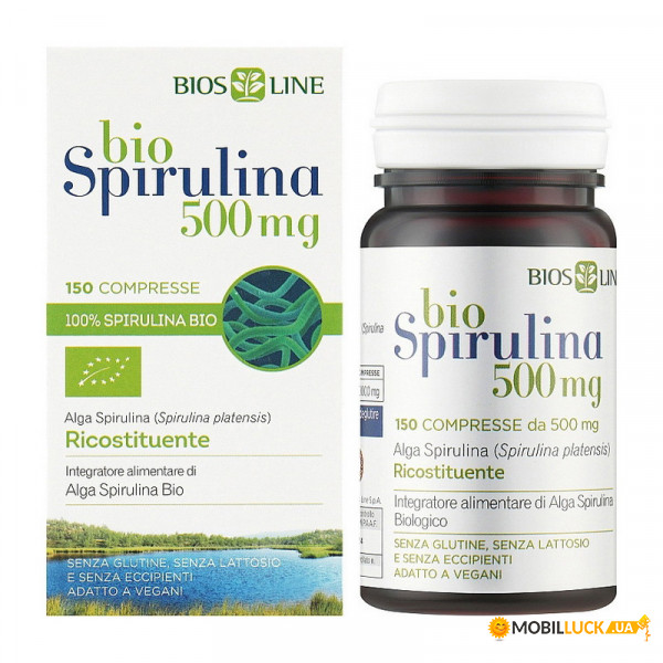  Bios Line Bio Spirulina 500 mg 150 tab