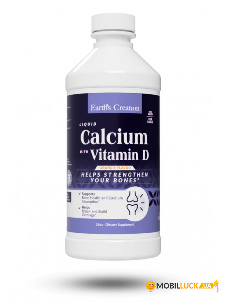  Earths Creation Calcium  VitD3 Drink 473  