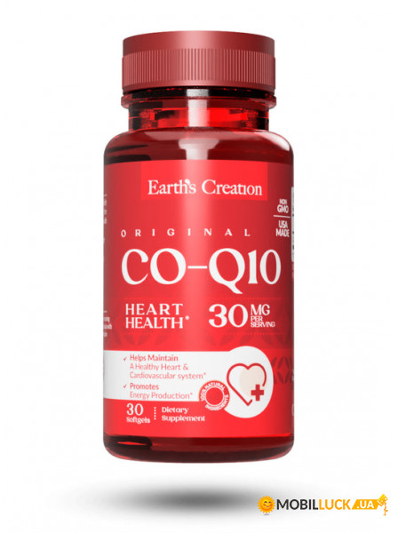  Earths Creation Co-Q 10 30 mg 30  