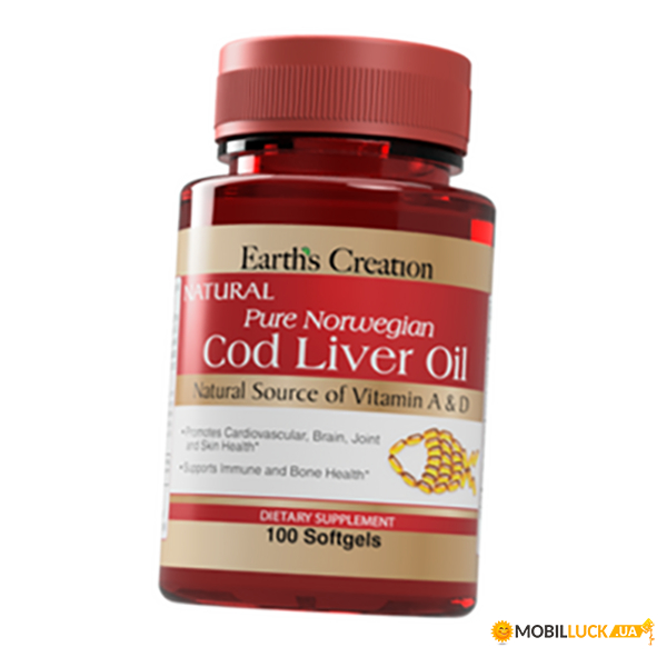    Earths Creation Cod Liver Oil 100 (67604001)