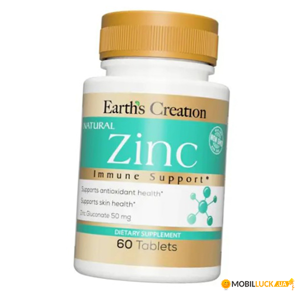   Earths Creation (Zinc Gluconate) 50  60 