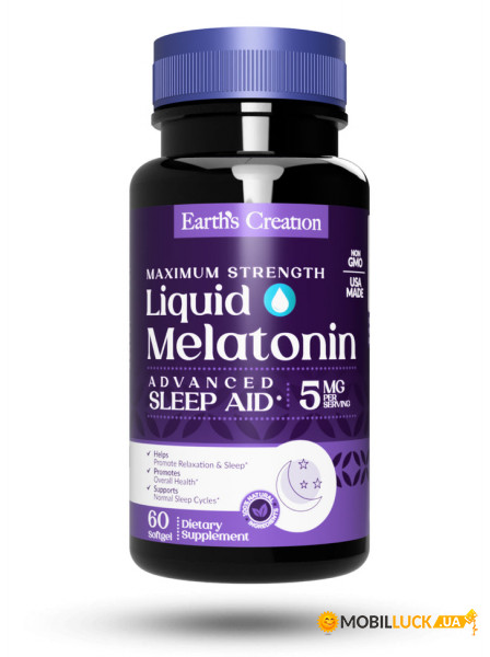  Earths Creation Melatonin 5 mg 60  