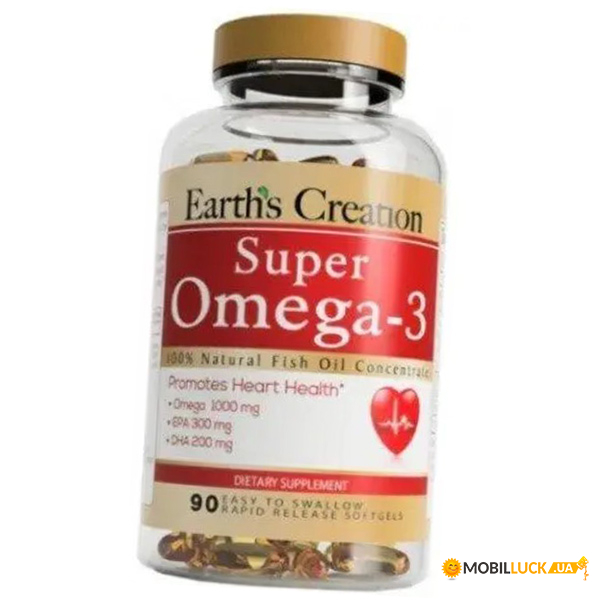  3   Earths Creation Super Omega-3 1000 90 (67604002)