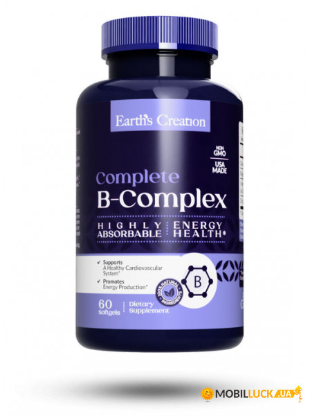  Earths Creation Vitamin B Complex 60  