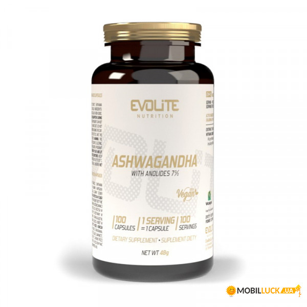  Evolite Nutrition Ashwagandha 375 mg 100 veg caps