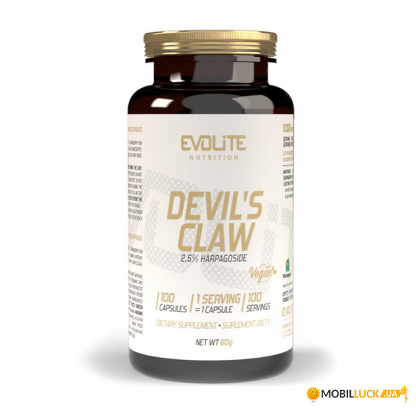  Evolite Nutrition Devils Claw 500 mg 100  