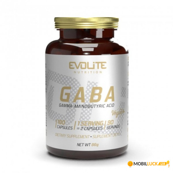  Evolite Nutrition GABA 375 mg 180 veg caps